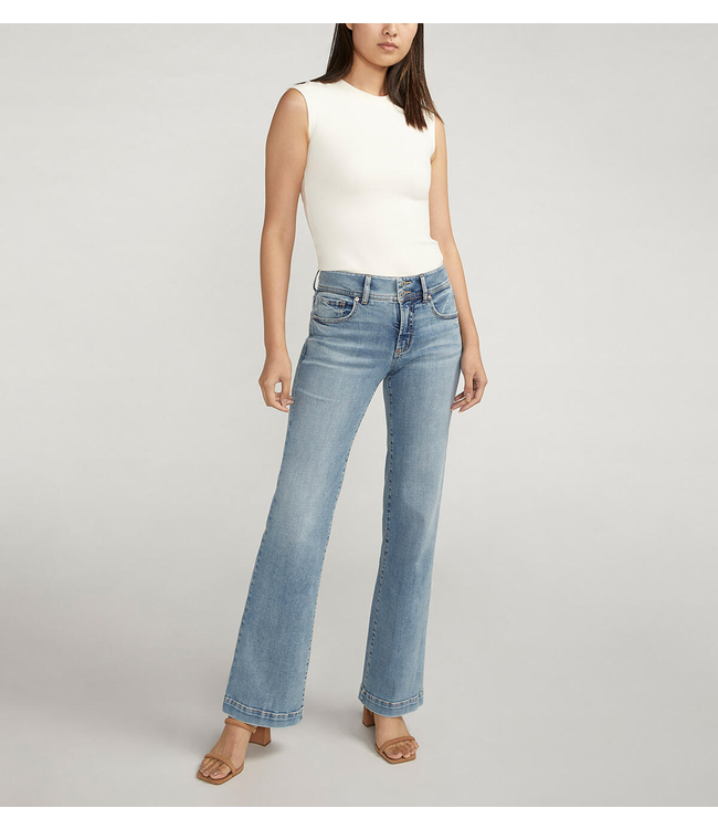 Silver Jeans Suki Curvy Fit Mid-Rise Trouser 31" Inseam - Indigo