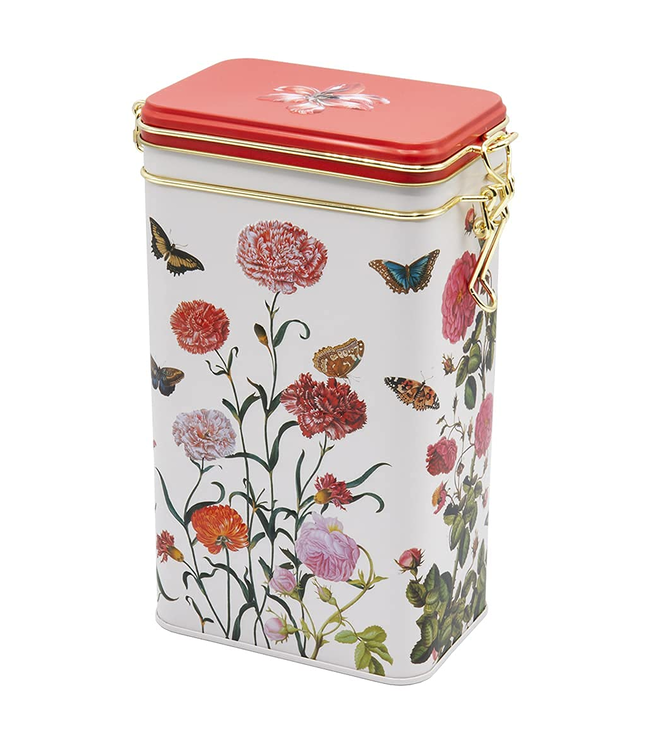 Maria Sibylla Merian Storage Tin - Red/White