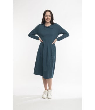 Orientique Panel Bubble Dress w/Pockets- Mediterranean