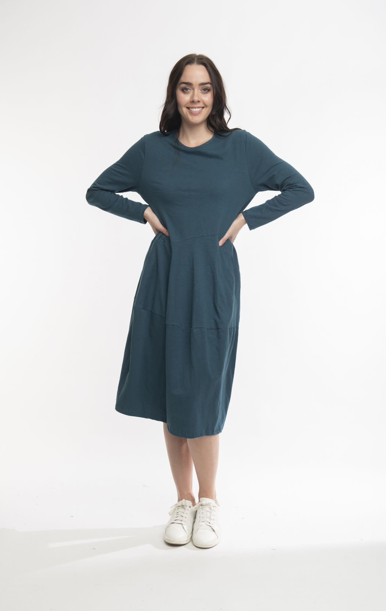 Panel Bubble Dress w Pockets Mediterranean Set Me Free