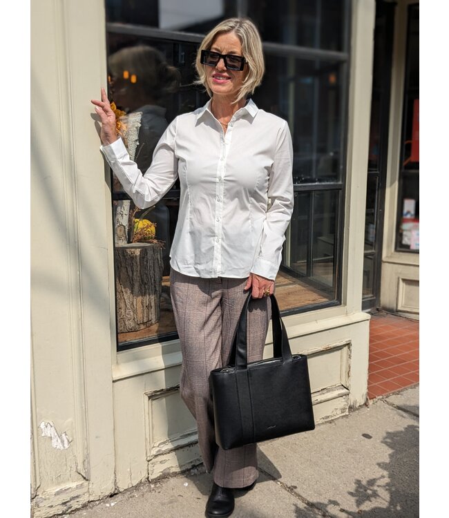 Point Zero Plaid Straight Leg Trousers - Brown