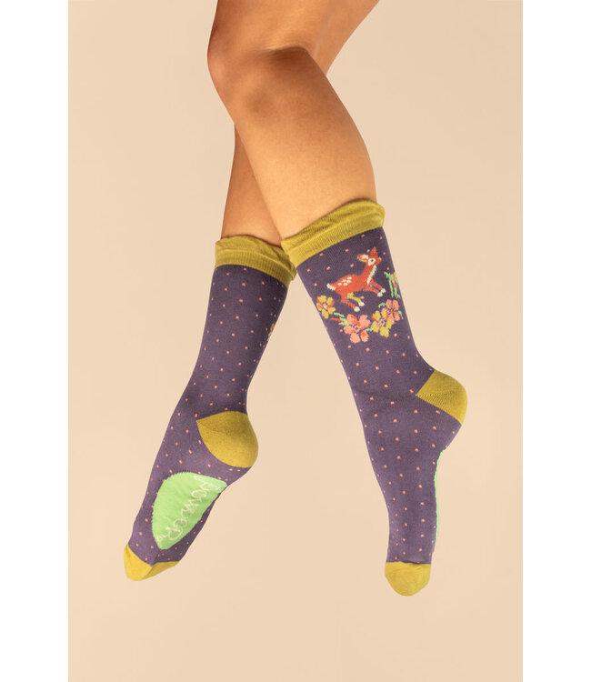 Powder Women's Ankle Socks - Vintage Fawn