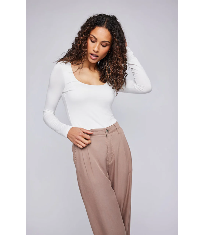 Gentle Fawn Ruthie Scoop Neck Long Sleeve - White
