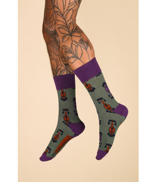 Powder Men's Bamboo Socks - Grand Prix Moss