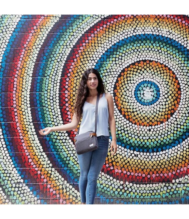 Travelon Anti-Theft Heritage Crossbody - Pewter