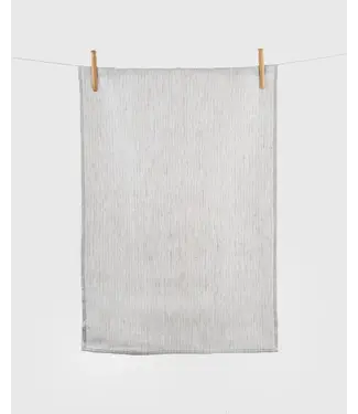 Linen Way Inc. Linen Tea Towel - Findlay - Grey w/Stripes