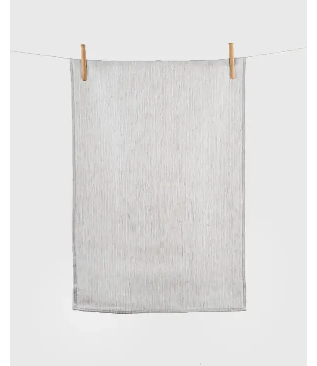 Linen Way Inc. Linen Tea Towel - Findlay - Grey w/Stripes