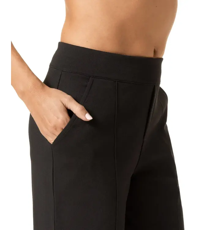 Hue Pull-On  Ponte Trouser - Black