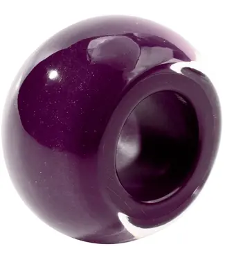 Zsiska Bliss Round Necklace Bead - Dark Purple