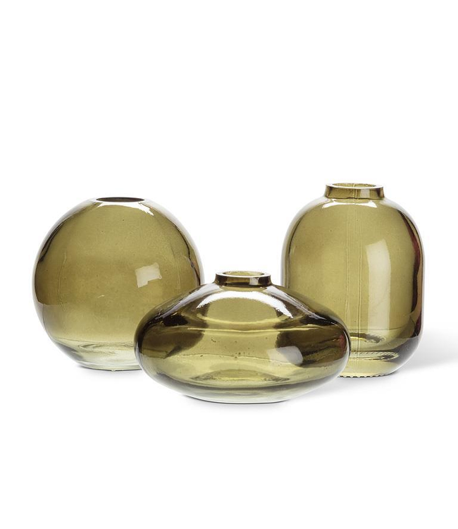 Abbott Small Bud Vase - Moss Green