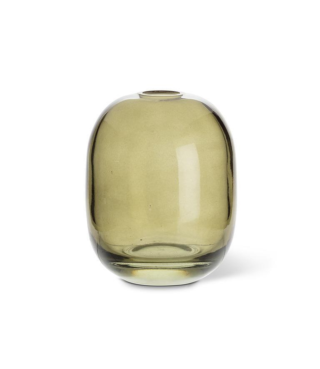 Abbott Medium Barrel Bud Vase - Moss Green