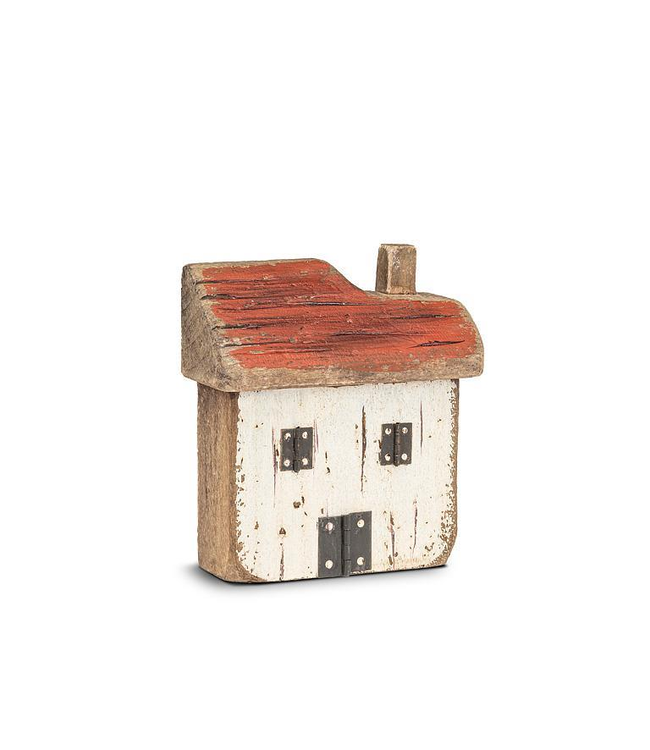 Abbott Small Wide House - White/Red