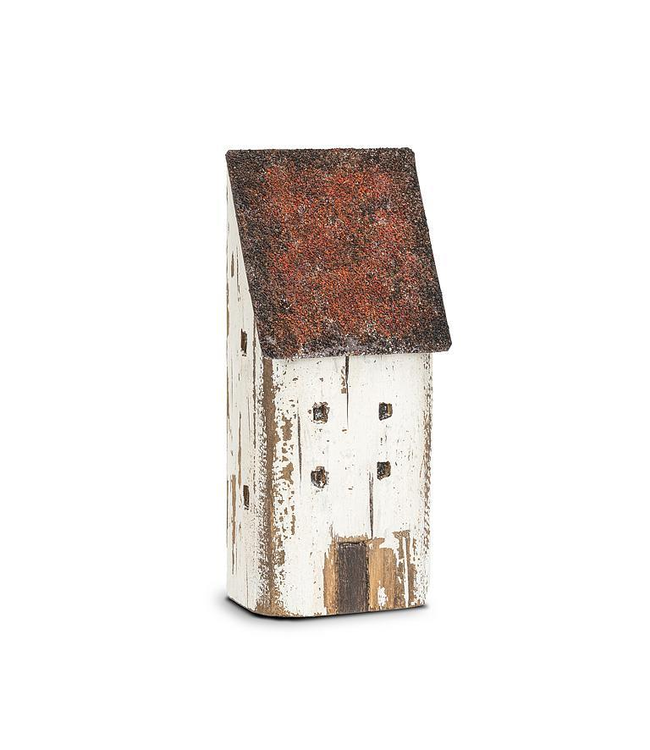 Abbott Medium Tall House - White/Red