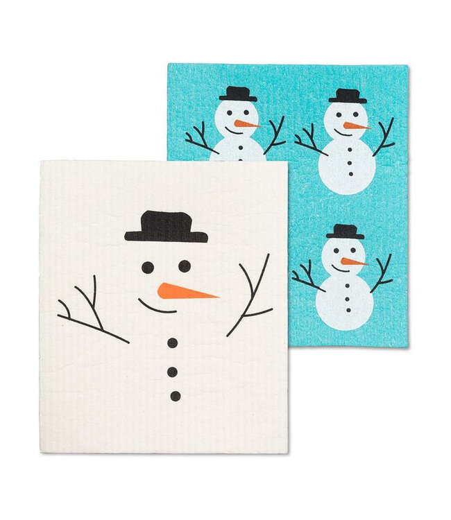Abbott Snowman Dishcloth
