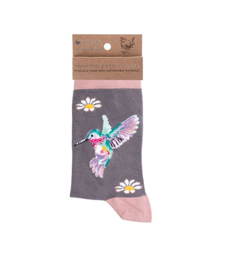 Wrendale Designs Animal Crew Socks - Hummingbird