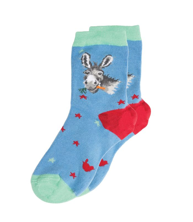 Wrendale Designs Children's Animal Socks - Donkey