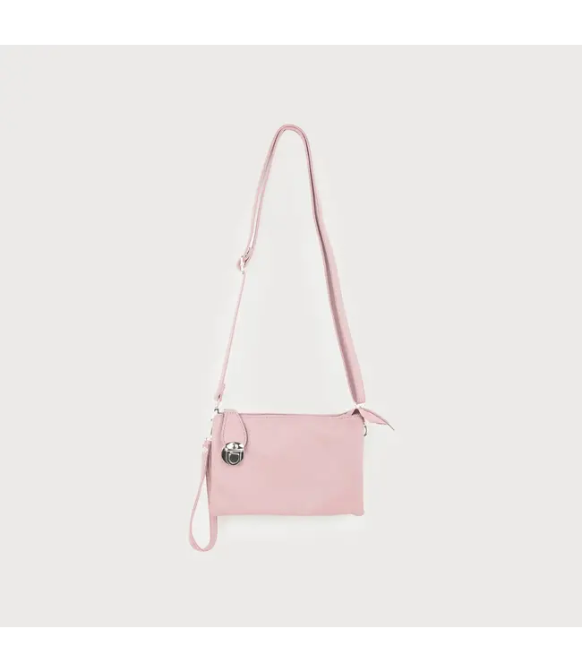 3-Sectional Crossbody/Wristlet - Blush