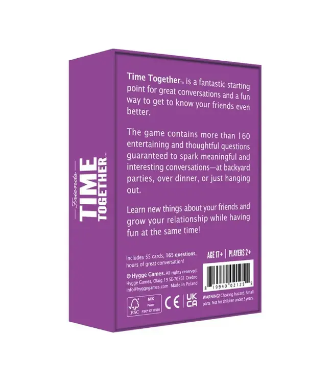 Time Together Playing Cards - Dinner with Friends