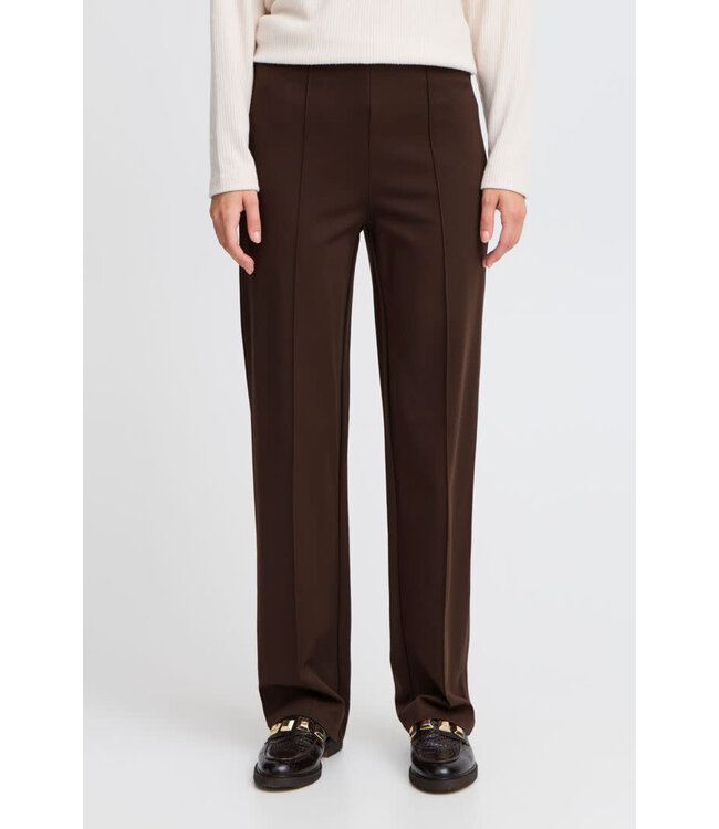 B. Young Parrin Straight Pull-On Pants - Coffee Bean
