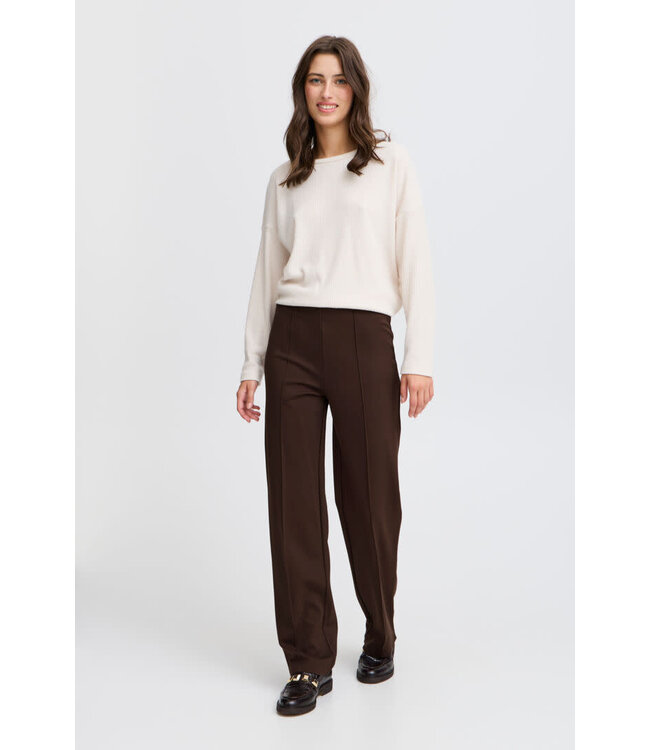 B. Young Parrin Straight Pull-On Pants - Coffee Bean