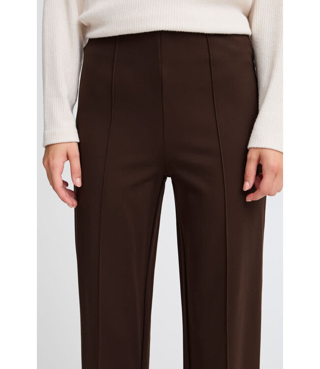 B. Young Parrin Straight Pull-On Pants - Coffee Bean