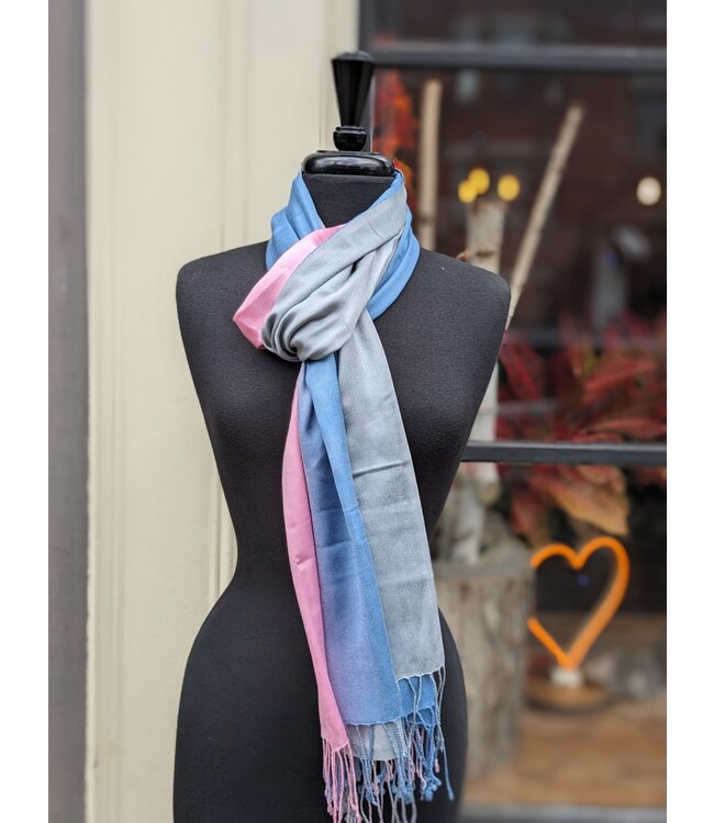 Digital Print Silk Scarf - Ombre