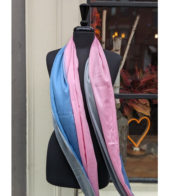 Digital Print Silk Scarf - Ombre