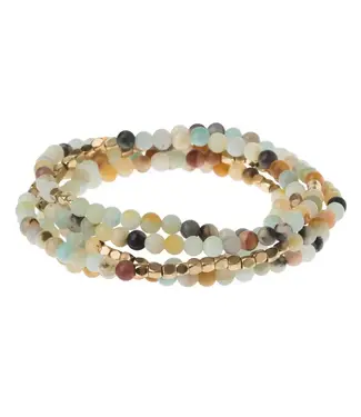 Scout Duo Wrap Bracelet and Necklace - Amazonite