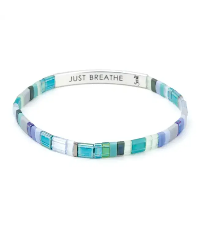 Scout Good Karma Bracelet - Just Breathe - Turquoise/Green/Silver