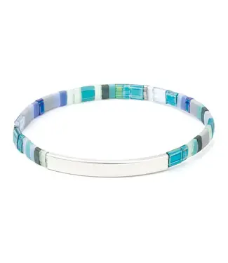 Scout Good Karma Bracelet - Just Breathe - Turquoise/Green/Silver