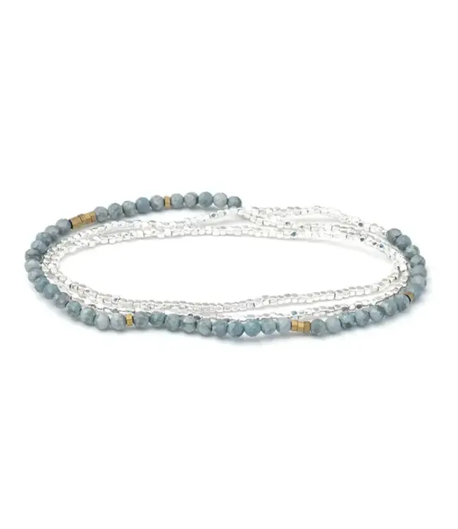 Scout Delicate Stone - Bracelet/Necklace - Blue Howlite