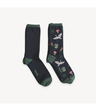Pokoloko Pima Cotton 2 Pk Socks - Forage
