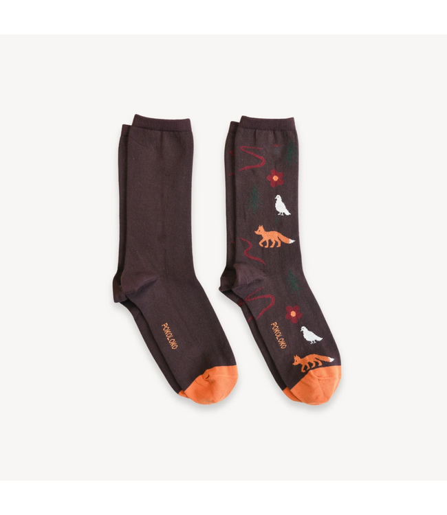 Pokoloko Pima Cotton 2 Pk Socks - Fox and Dove