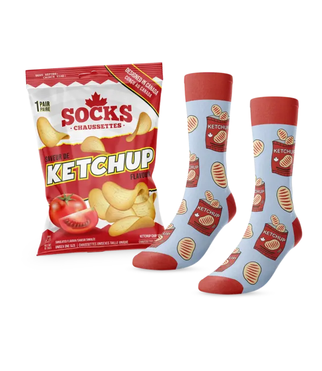 Main and Local Socks - Ketchup Chips