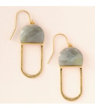 Scout Stone Chandelier Earring - Labradorite/Gold