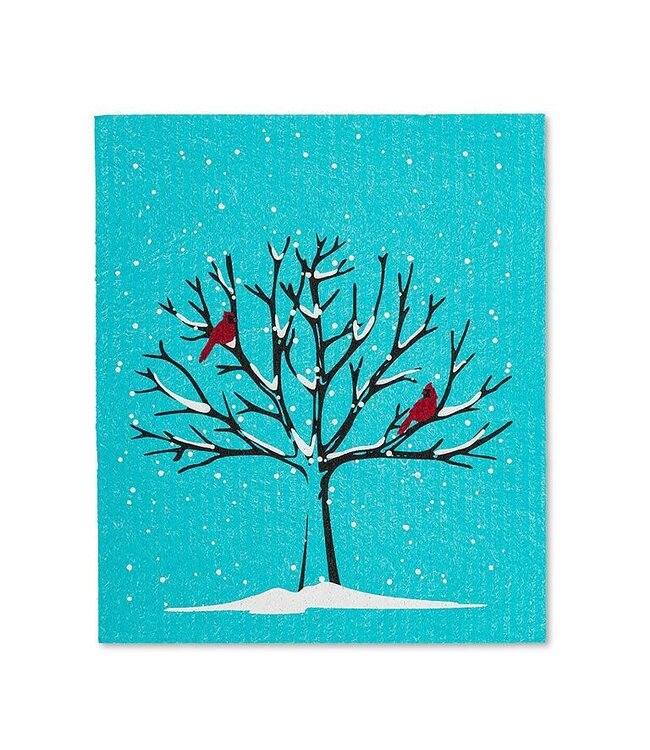 Abbott Cardinal/Winter Tree Dishcloth