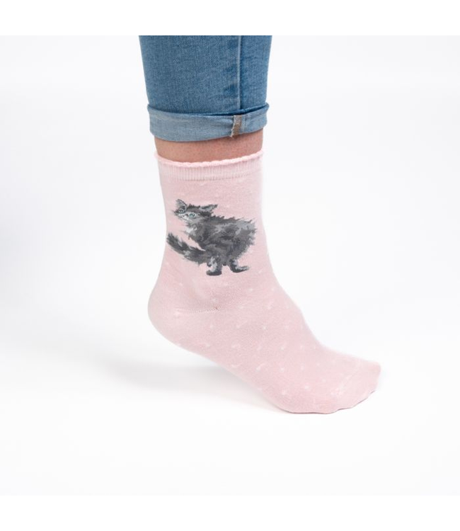 Wrendale Designs Animal Crew Socks - Cat