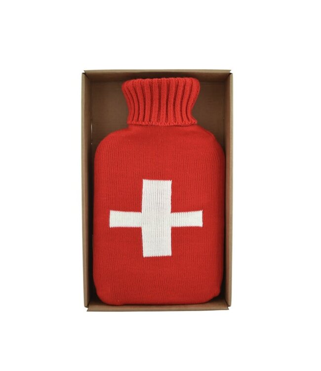 Hot Water Bottle - White Cross (2L)