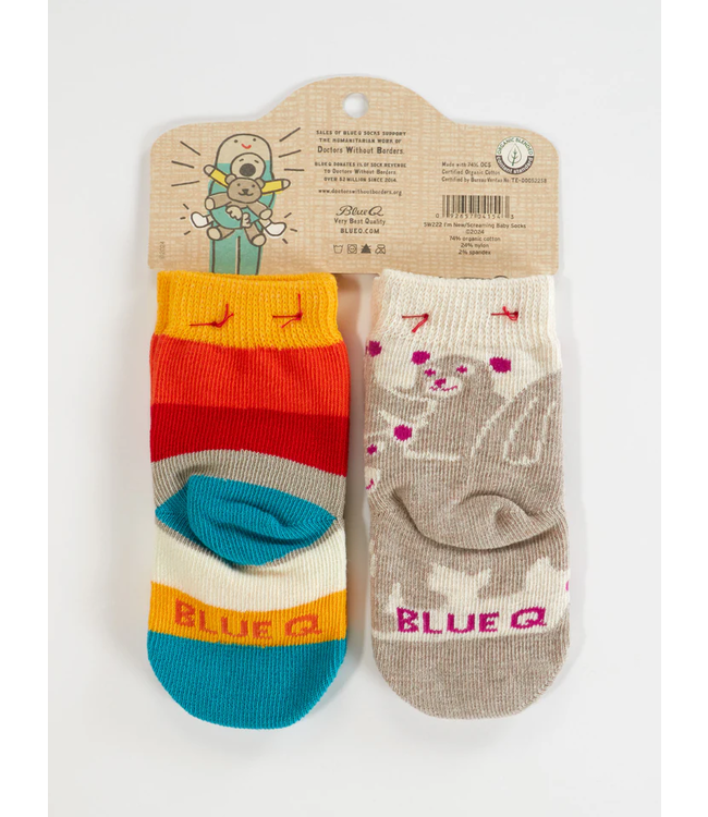 Blue Q Baby Socks - Hello, I'm New