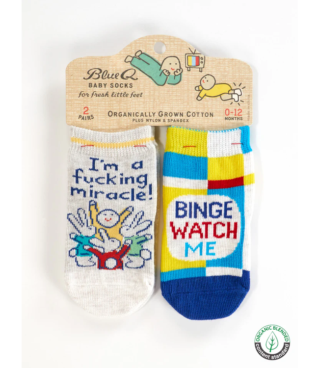 Blue Q Baby Socks - I'm a Miracle