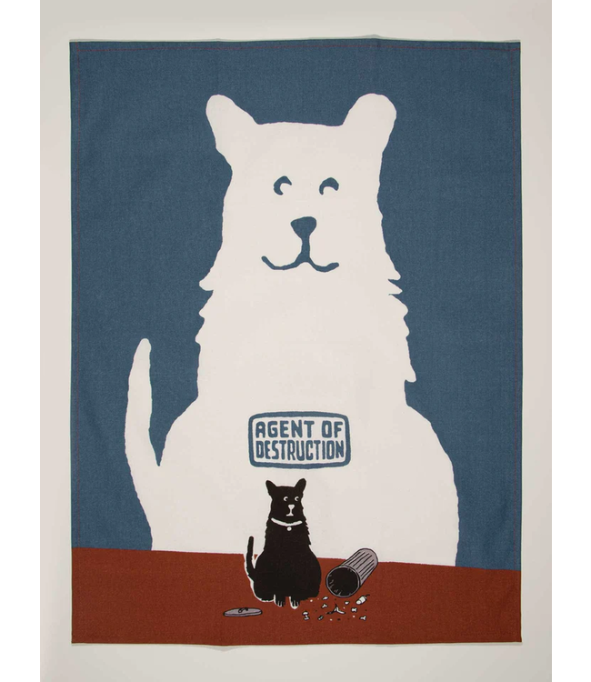 Blue Q Dish Towel - Agent of Destruction