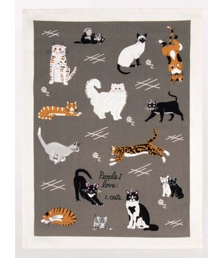 Blue Q Dish Towel - People I Love:  Cat