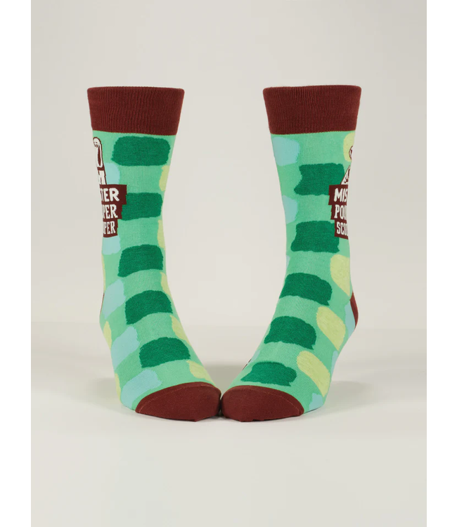 Blue Q Crew Socks - Mr. Pooper Scooper