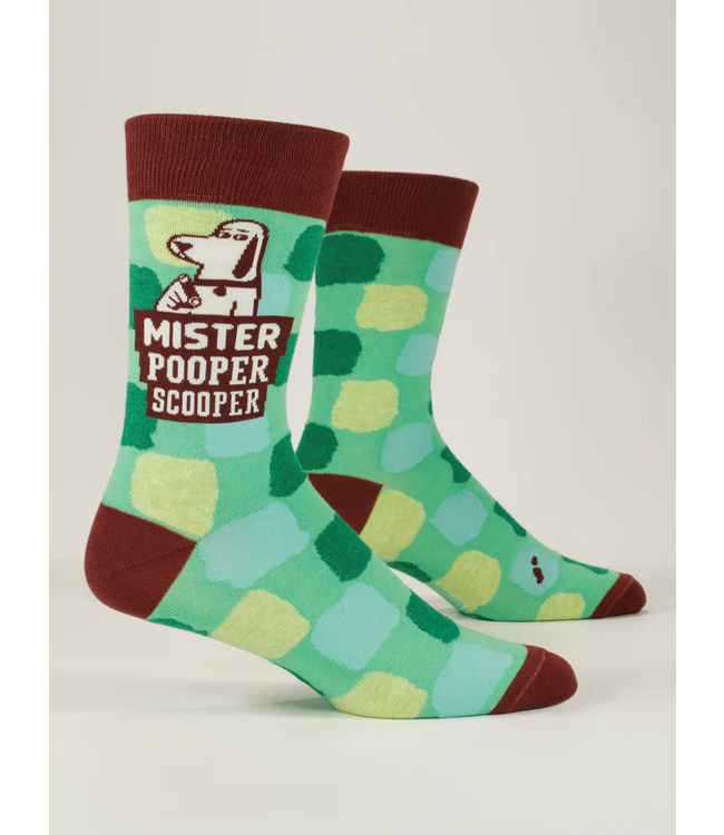 Blue Q Crew Socks - Mr. Pooper Scooper