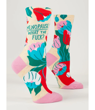 Blue Q Crew Socks - Menopause WTF