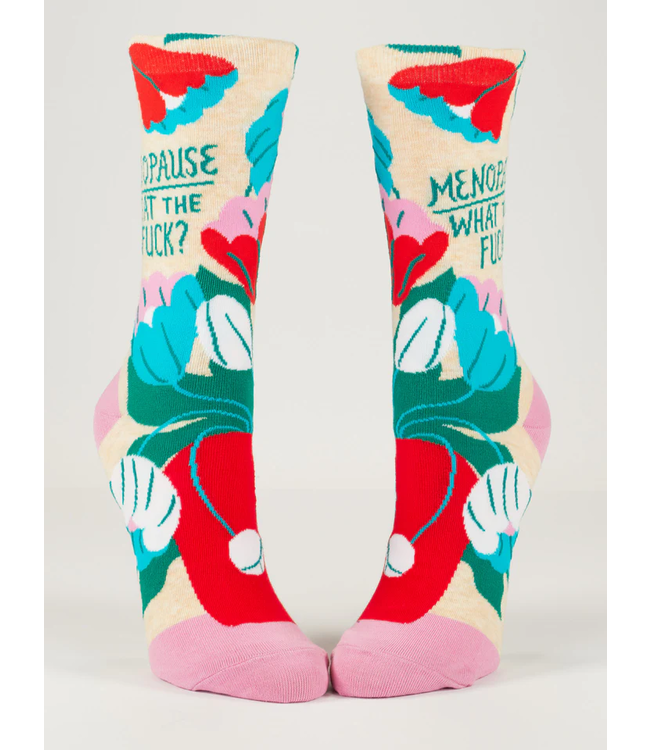 Blue Q Crew Socks - Menopause WTF