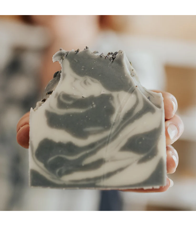 Soak Bath Co Charcoal Lavender Soap Bar
