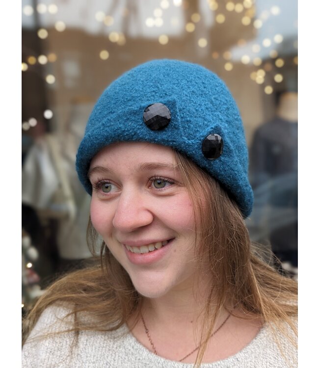 Julie Sinden Button Up Merino Wool Hat - Assorted