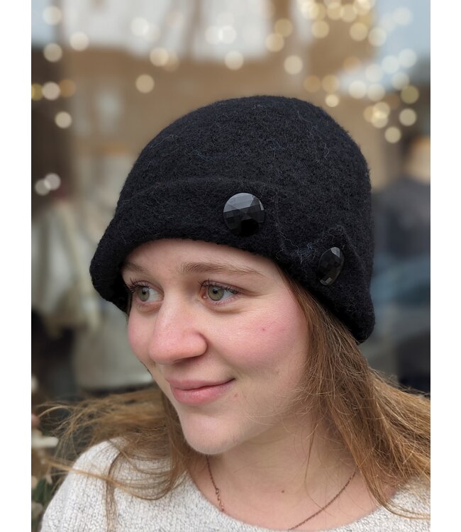 Julie Sinden Button Up Merino Wool Hat - Assorted
