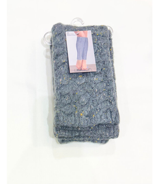 Lemon Legwarmers Tweed - Charcoal